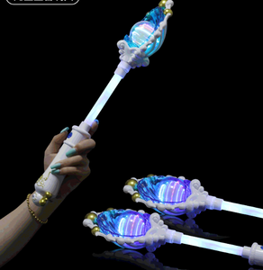 Mainan tongkat sihir anak perempuan, tongkat peri LED sempurna ulang tahun & Ramadan/hadiah wisuda, mainan berputar - Product Image 5