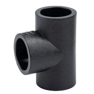 Hot bán HDPE phụ kiện đường ống pe100 <span class=keywords><strong>sdr11</strong></span> sdr17 DN110-63mm Butt Fusion phụ kiện giảm Tee - Product Image 1