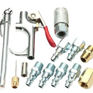 Ensemble d'outils pneumatiques Ningbo Dingyi de 14 pièces, connecteur pneumatique à raccord rapide américain, pistolet à poussière avec accessoires et pièces - Product Image 3