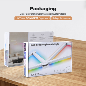 Modern RGBIC LED Smart <strong>Light</strong> for TV <strong>Gaming</strong> Room Music Sync Ambient Indoor Decor with Black and White <strong>Shades</strong> - Product Image 6