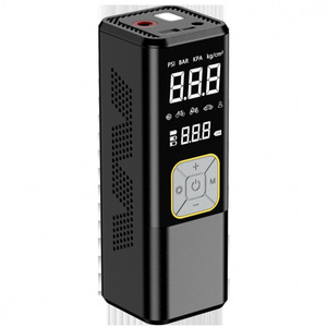 เครื่องเติมลมยางดิจิตอลแบบพกพาขนาดเล็ก 12V ปั๊มลมไฟฟ้าสำหรับรถยนต์ จักรยานยนต์ พร้อมจอแสดงผล LED และปรับแรงดันได้ - Product Image 5