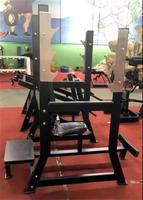 Presse d'épaule verticale multifonctionnelle Machines de gymnastique à domicile chargées sur plaque pour l'entraînement en force et le banc d'haltérophilie