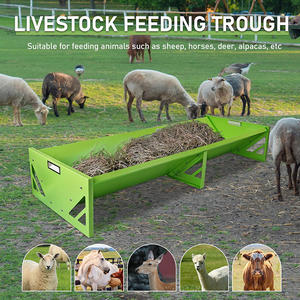 מזין עיז 'ה-mech האכלה שוקת בעלי חיים כופרים 55 אינץ' קיבולת גדולה ציוד חקלאי מגולוון - Product Image 3