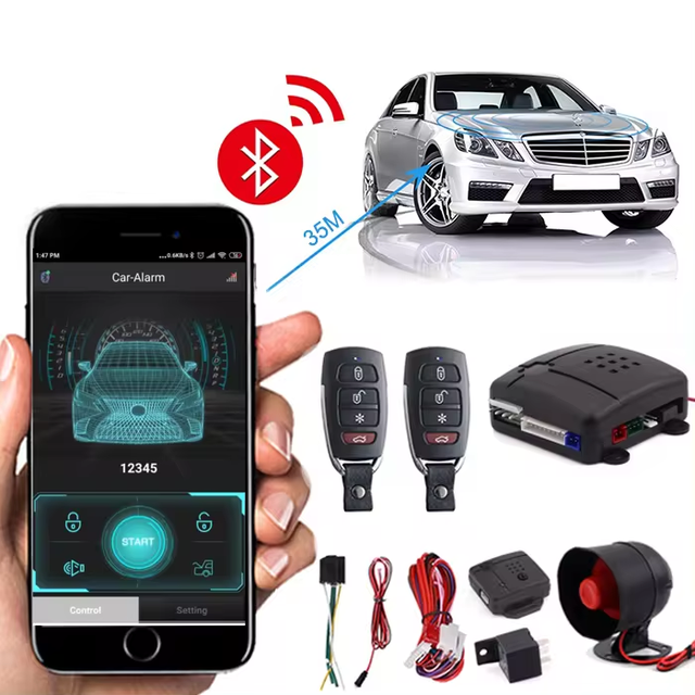 Universal 315/370/433.92mhz Frequency Alarme De Carro Com Blue Tooth Car Central Door Lock Discount Popular in South American