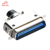 Connecteur Centronic série 57 pour câble ruban CN 36 50 64 broches sertissage à souder femelle mâle
