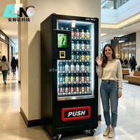 Máquina Expendedora Automática de Bebidas y Snacks, Precio de Fábrica, Dispensador de Bebidas y Snacks para Tiendas de Conveniencia, Dispensador de Cerveza con Función de Enfriamiento