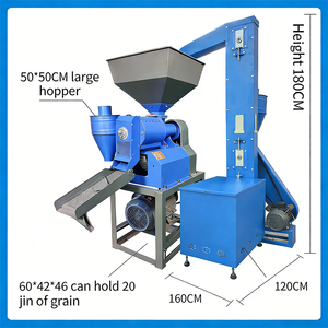 HN QDMECH Machine commerciale de décorticage de céréales, égreneuse de riz, moulin à farine, broyeur de riz, processeur de son fin, machine à décortiquer le riz - Product Image 4