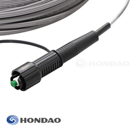 Connecteur étanche FTTH Mini SC, cordon de raccordement à fibre optique extérieur, câble de branchement pré-terminé