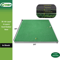 Tapis d'entraînement de golf 4 couches en nylon pour entraîneur, académie de golf, couche 3D à ressorts, protection des poignets, intérieur