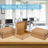 Boîtes d'expédition en carton ondulé rigide, laminées mat, écologiques et réutilisables, personnalisées pour l'emballage et l'expédition de produits