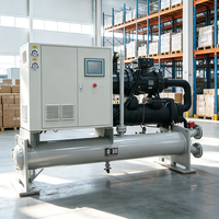 Système de refroidissement industriel 120HP, refroidisseur à vis à eau, solution de refroidissement centralisée pour usage manufacturier