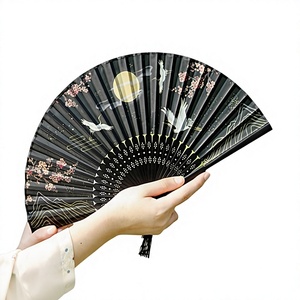Handmade Wood Modern Painted Folding <b>Fan</b> <b>Pink</b> Natural Shape Wedding Decoration Gift Customizable Area a and B - Product Image 1