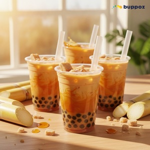 Sirop de canne pur en bouteille de 5 kg pour les magasins de bubble tea et de milk tea, directement de l'usine - Product Image 4
