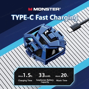 Audífonos Inalámbricos Monster Airmars TWS XKT09 ENC con Cancelación de Ruido para Llamadas, Negocios, Videojuegos, Audífonos Intrauditivos Coloridos - Product Image 4