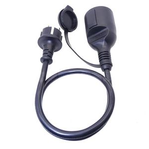 Cable de Alimentación para Exteriores de 1m ENEC KEMA IP44, Enchufe Schuko Macho a Hembra H07RN-F 3x1.5 mm² - Product Image 1