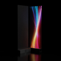 Écran LED holographique flexible P6.25, film transparent, affichage LED, signalisation LED 3D flottante pour la publicité en vitrine de centre commercial