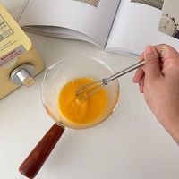 Accessoires de cuisine : mini fouet en fil métallique pour café, œufs, chocolat, lait, avec différentes tailles