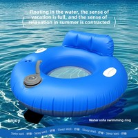 Fauteuil flottant gonflable motorisé à hélice électrique, transat de relaxation, bouée de piscine pour divertissement estival en rivière