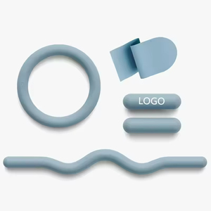 Set de Entrenamiento de Yoga y Pilates: Mancuernas de Silicona, Pesas para Muñecas y Tobillos, Barra Larga, Colchoneta de Yoga, Kit de Pilates, Pesas de Entrenamiento, Mancuernas - Product Image 1