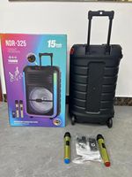 Altavoz Karaoke Portátil con Micrófono Inalámbrico, Subwoofer para Exteriores, Luces LED, Sonido HIFI, Conectividad Bluetooth