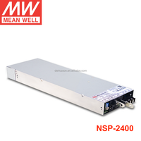 Alimentation électrique AC/DC Meanwell NSP-2400- 12/15/24/27/36/ 48/60 V 2400W avec PFC intégré pour équipements médicaux, télécoms et industriels