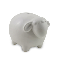 Tirelire en céramique écologique pour petits animaux, tirelire en forme de cochon peinte à la main, tirelire en dolomite pour enfants, 2024