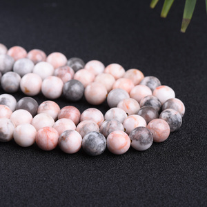 Màu Hồng <span class=keywords><strong>Zebra</strong></span> Jasper Bán Buôn Liên Tục Chất Lượng Cao Đá Quý Tự Nhiên Mịn Lỏng Vòng Ngựa Vằn Màu Hồng Hạt Để Làm Đồ Trang Sức - Product Image 1