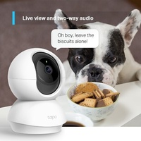 Cámara Wi-Fi TP-Link Tapo C230 Interior 2K con Giro/Inclinación y Detección de Personas/Mascotas/Vehículos, Compatible con Redes Cableadas, Compatible con TC70/71/72