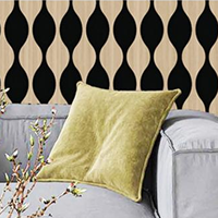 Panneau mural décoratif acoustique en bois 3D ondulé, style luxe léger et moderne, écologique, pour salon, hôtel, fond de télévision