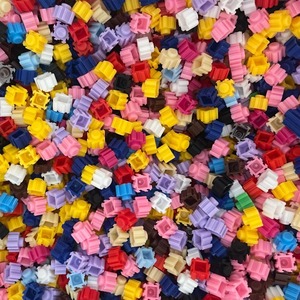Juego de 500 Bloques de Construcción DIY para Niños, Bloques de Plástico Educativos Coloridos con Ladrillos de Rompecabezas de Pixel Art - Product Image 4
