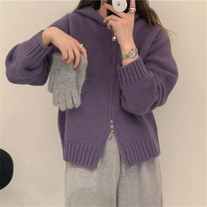 Maglione Cis <span class=keywords><strong>donna</strong></span> autunno e inverno maglione <span class=keywords><strong>con</strong></span> cappuccio di alta qualità cappotto tinta unita <span class=keywords><strong>Cardigan</strong></span> <span class=keywords><strong>Cardigan</strong></span> da <span class=keywords><strong>donna</strong></span> - Product Image 1
