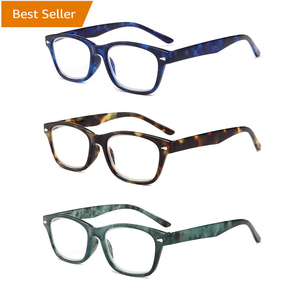 Progressif en plastique bleu lumière bloquant les lunettes de lecture pour hommes femmes