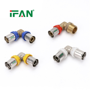 IFAN ODM OEM Support <span class=keywords><strong>TH</strong></span> & <span class=keywords><strong>U</strong></span> Profile Press Raccords en laiton 16-32mm Connecteur de tuyau PEX pour tuyaux multicouches PEX - Product Image 2