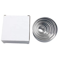 11 PCS Round Cookie Cutter Set Cookie Stamp Keksform Press Griff Kuchen Dekorieren Tool Set