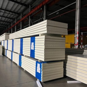 Chất lượng cao <span class=keywords><strong>PIR</strong></span> PU Sandwich <span class=keywords><strong>Panel</strong></span> 100 mét PU bảng điều chỉnh nhiệt cách nhiệt PU tấm cho phòng lạnh kho - Product Image 5