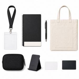 Custom Conference Giveaway Kit <b>With</b> <b>Lanyard</b> Badge <b>Holder</b> Notebook Pen <b>Phone</b> Stand Cable Pouch for Trade Show Lead Capture Buyers - Product Image 2