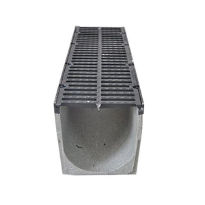 <span class=keywords><strong>Caniveau</strong></span> de drainage routier en U pour le traitement des eaux usées, en béton polymère avec <span class=keywords><strong>couvercle</strong></span> en fonte - Product Image 2