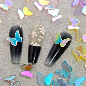 Accessoires pour ongles 3D populaires, 30 pièces/sac, accessoires pour ongles en résine colorée en forme de papillon, adaptés aux produits de manucure DIY pour femmes - Product Image 4