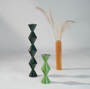 Candelabro Moderno de Madera Lacada, Portavelas Decorativo para el Hogar y Eventos - Product Image 5