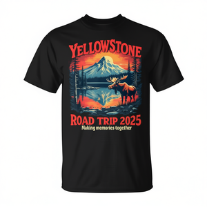 Camiseta del viaje por carretera a Yellowstone 2025, regalo familiar para actividades al aire libre en el parque nacional - Product Image 2