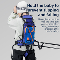 Qunature Kids Ski Trainer Sac à dos Outil de sport en plein air avec corde de traction Sac d'entraînement pour harnais de ski pour enfants