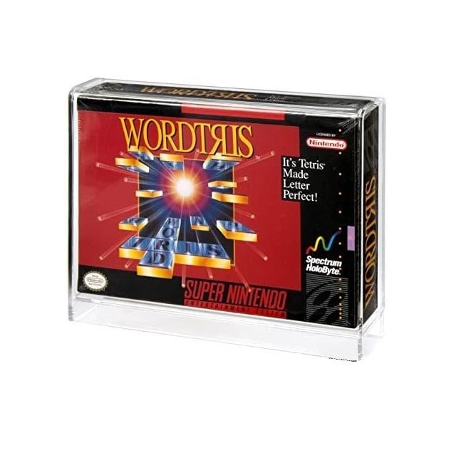 Wholesale Factory Custom Clear Acrylic Display Rack Case for SNES and N64 Boxed Games
