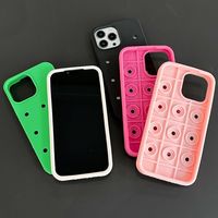 Coque de téléphone en PVC souple avec breloques en caoutchouc, vente en gros, pour iPhone 15 14 13 12 11, pour hommes, femmes et enfants