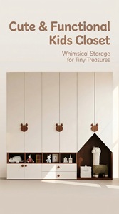 <span class=keywords><strong>Armadio</strong></span> Ecologico <span class=keywords><strong>per</strong></span> Bambini Personalizzato, Guardaroba Moderno con Ampio Spazio di Stoccaggio <span class=keywords><strong>per</strong></span> Camere da Letto dei Bambini - Product Image 2