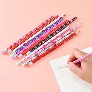 Lot de crayons HB en bois fantaisie personnalisés en gros pour l'école, les étudiants ou l'usage domestique, avec gomme incluse - Product Image 3