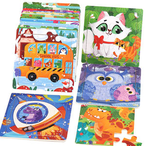 Enfants en bois dessin animé Animal dinosaure 3D Puzzle jeu Montessori bébé aides pédagogiques éducatives jouets pour enfants garçons filles - Product Image 3