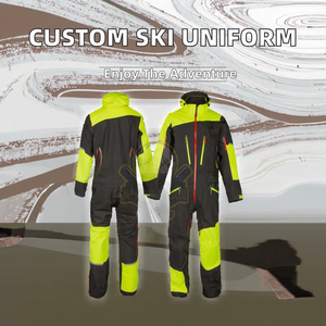 Combinaison de ski à capuche de haute qualité sur mesure, imperméable, respirante, unisexe, adulte, nylon/polyester, élastique, séchage rapide - Product Image 2