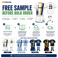 Échantillon Gratuit Ensemble Maillot de Foot Personnalisé 100% Polyester Séchage Rapide Sublimation Intégrale Tenue de Football pour Équipes Jeunes Commandes en Gros