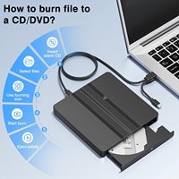 Wholesale Ultra-thin Laptop USB 3.0 External Optical Drive DVD Burner DVD RW CD Read-Write for Computer