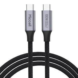 Câble USB C vers USB C Miccell 10 Gbps avec PD 100W 4K, câble de charge rapide de type C pour ordinateur portable, tablette, téléphone, maison, bureau, voyage - Product Image 1